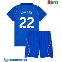 Fotballdrakt Barn Chelsea Emmanuel Emegha #22 Hjemmedraktsett 2026-27 Kortermet (+ Korte bukser)